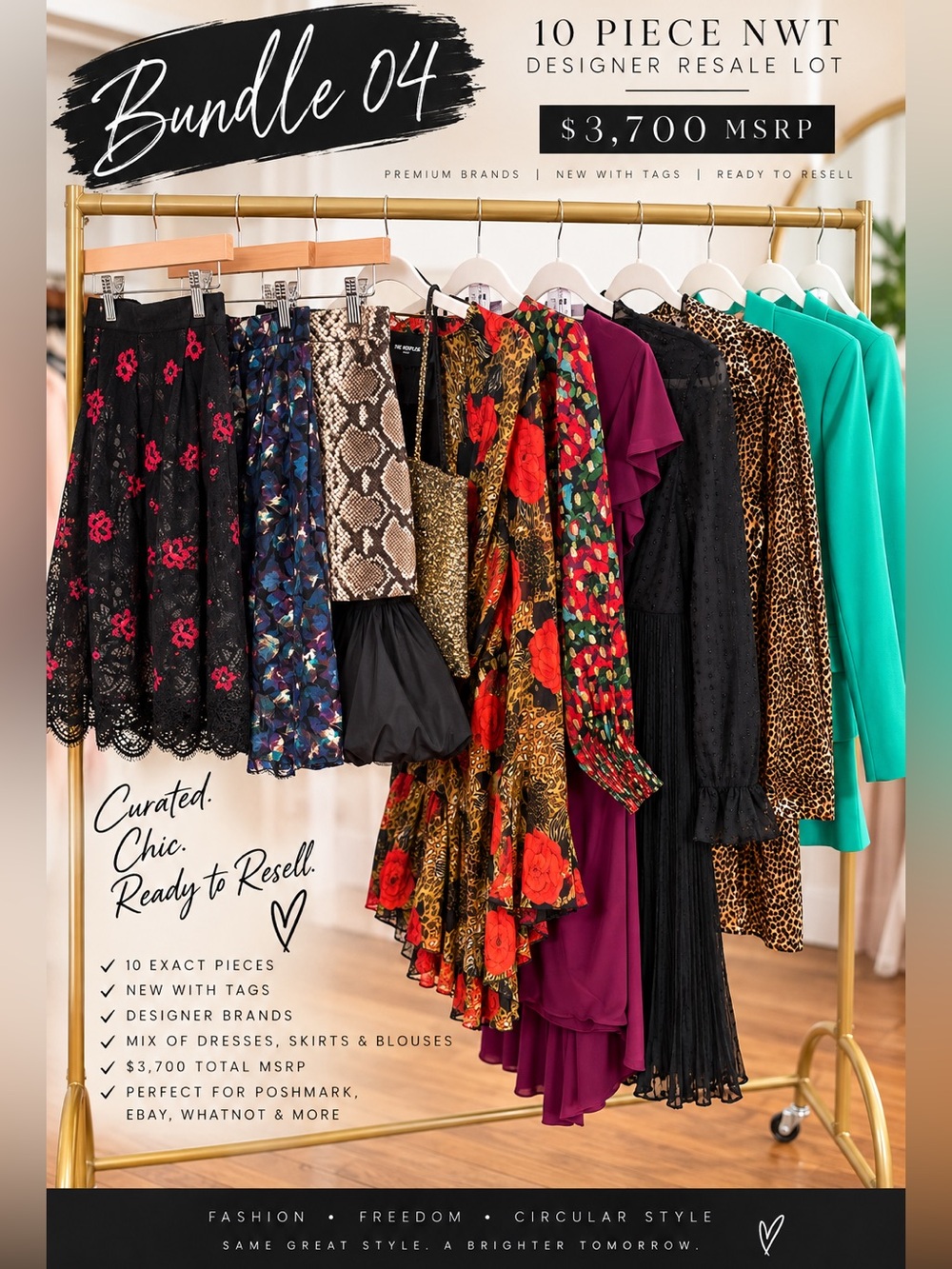 10 Pc NWT Premium Reseller Lot | Exact Items Shown | $3,700 MSRP